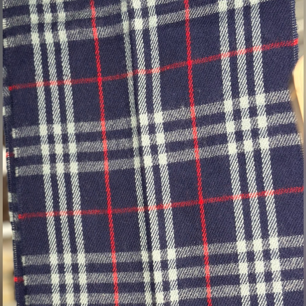 Burberry Navy Scarf